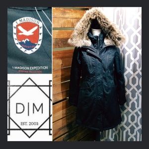 NWT 1 Madison Expedition  Black Parka - Various